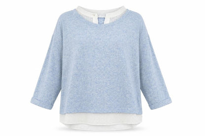 Womens UK Size 12 M&Co Blue Pullover Jumper