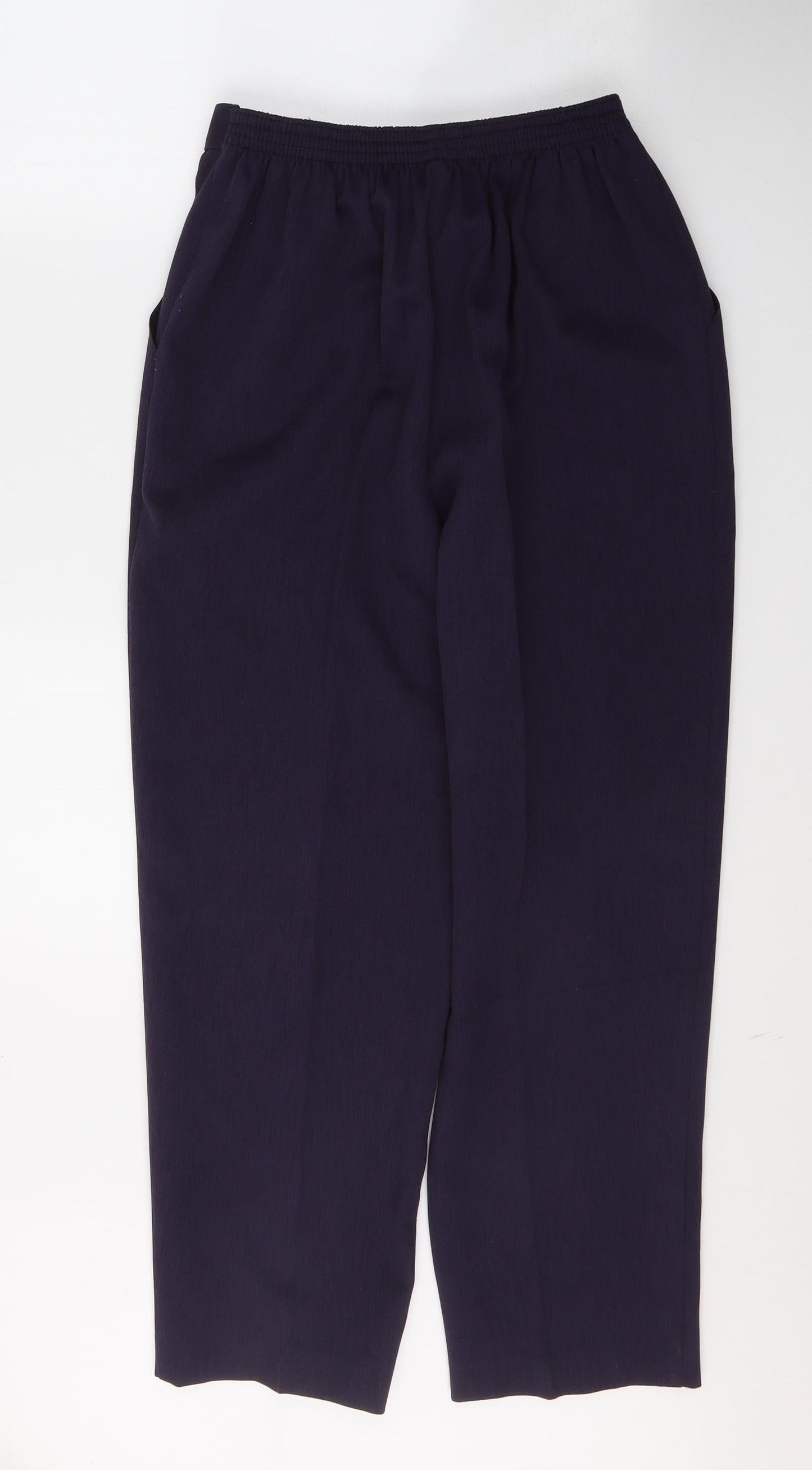 Made in the UK Womens Purple  Polyester Trousers  Size 16 L28 in Regular