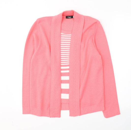 Womens UK Size S Glimpse Design Pink Pullover Jumper