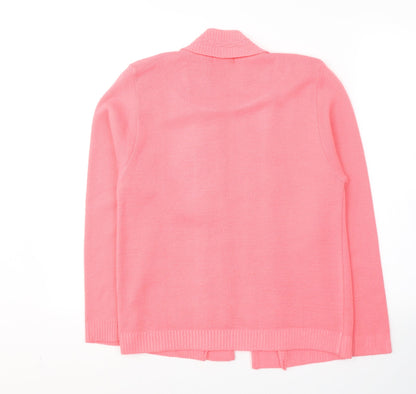 Womens UK Size S Glimpse Design Pink Pullover Jumper