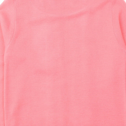 Womens UK Size S Glimpse Design Pink Pullover Jumper