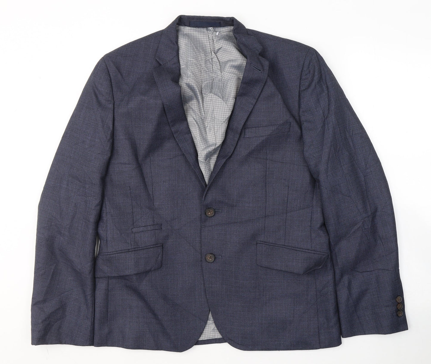 Mens UK Size S BHS Regular Blue Suit Jacket