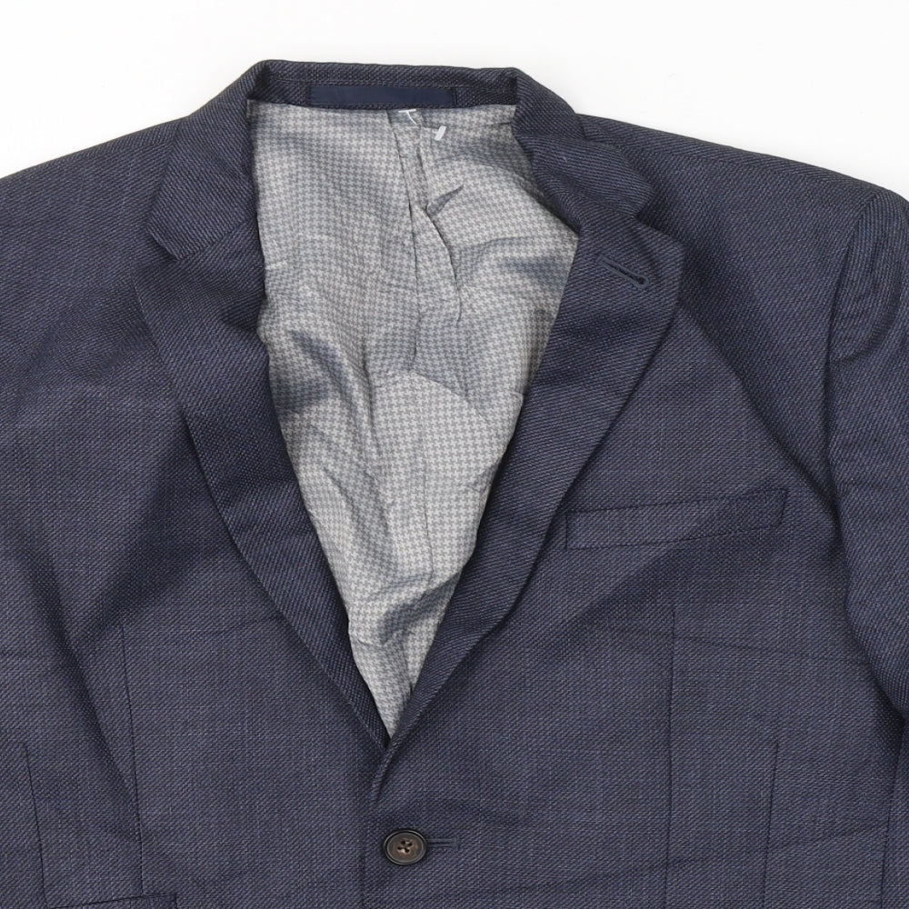 Mens UK Size S BHS Regular Blue Suit Jacket