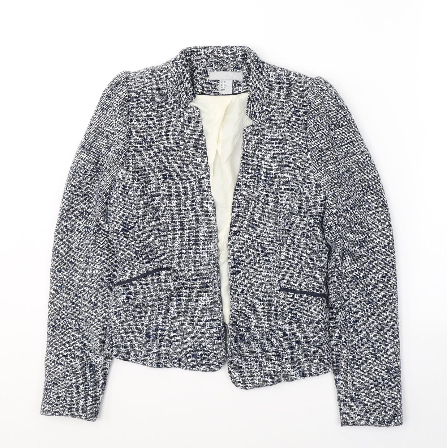 Womens UK Size 4 H&M Blue Jacket