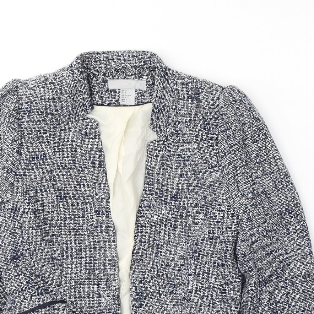 Womens UK Size 4 H&M Blue Jacket