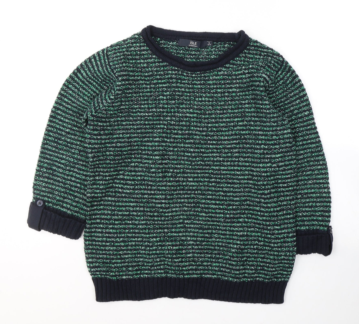 Womens UK Size 10 EWM Green Pullover Jumper
