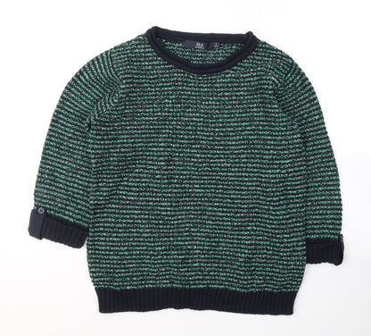 Womens UK Size 10 EWM Green Pullover Jumper