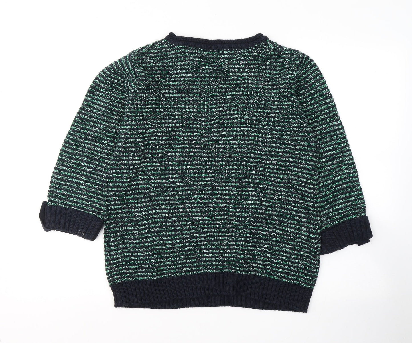 Womens UK Size 10 EWM Green Pullover Jumper