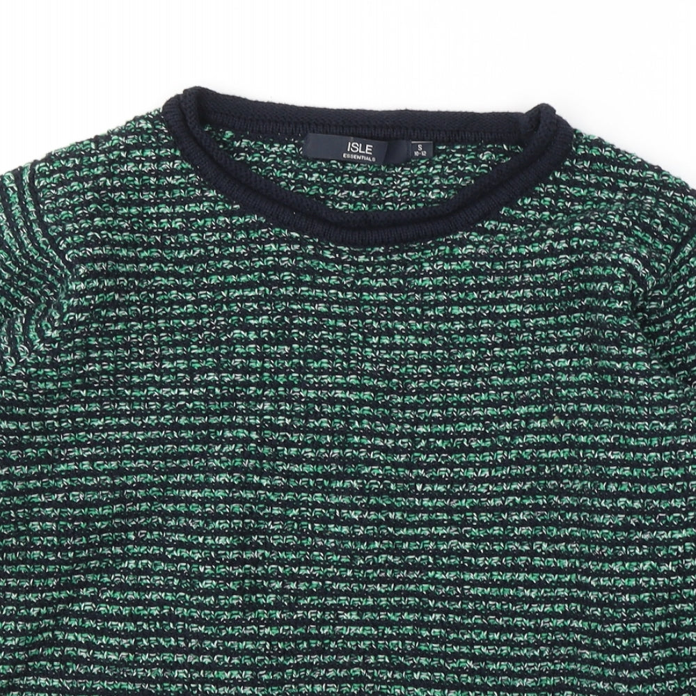 Womens UK Size 10 EWM Green Pullover Jumper