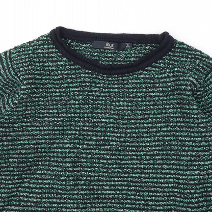 Womens UK Size 10 EWM Green Pullover Jumper