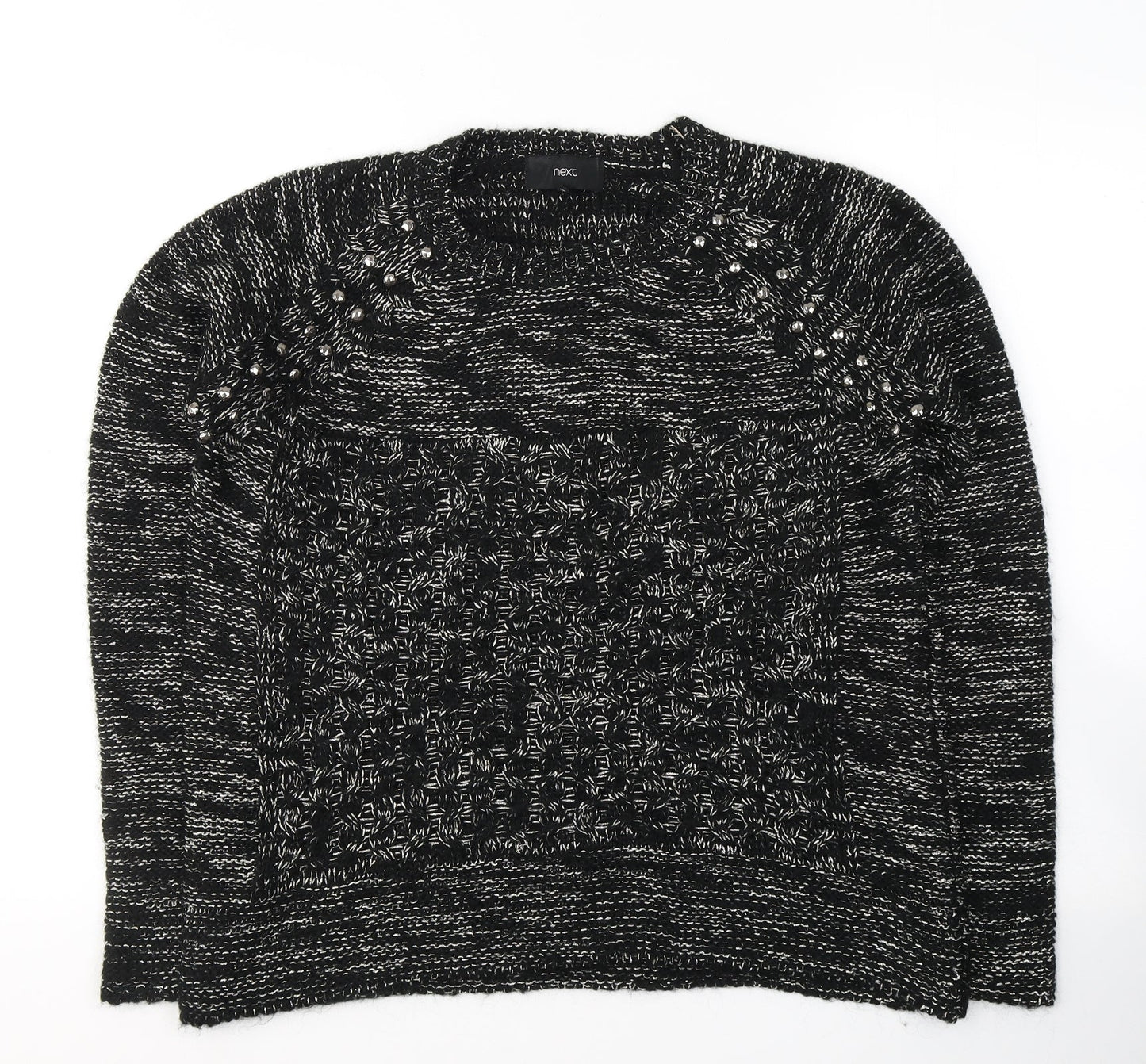 Womens UK Size 12 NEXT Black Pullover Jumper