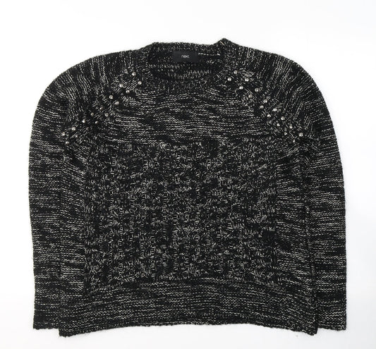 Womens UK Size 12 NEXT Black Pullover Jumper