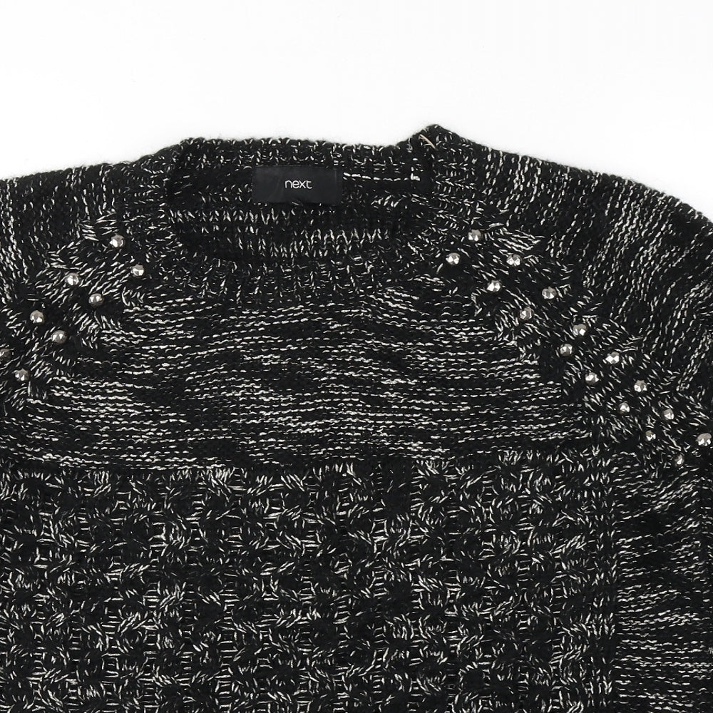 Womens UK Size 12 NEXT Black Pullover Jumper
