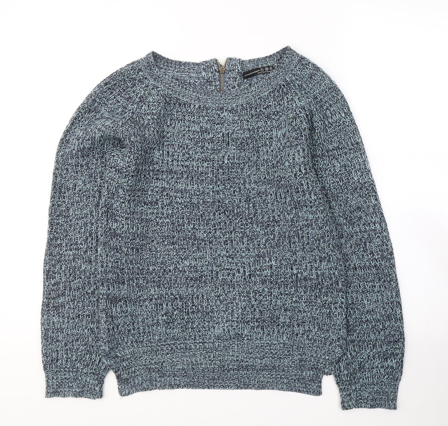 Womens UK Size 8 Atmosphere Blue Pullover Jumper