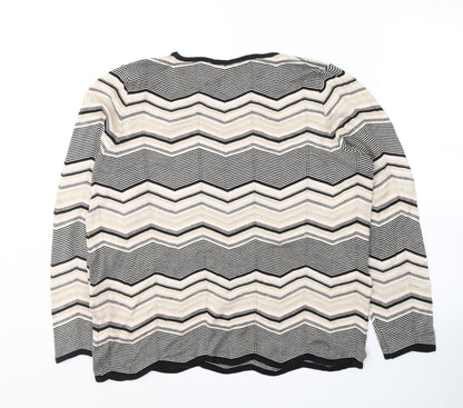 Womens UK Size 16 Bonmarché Multicoloured Pullover Jumper