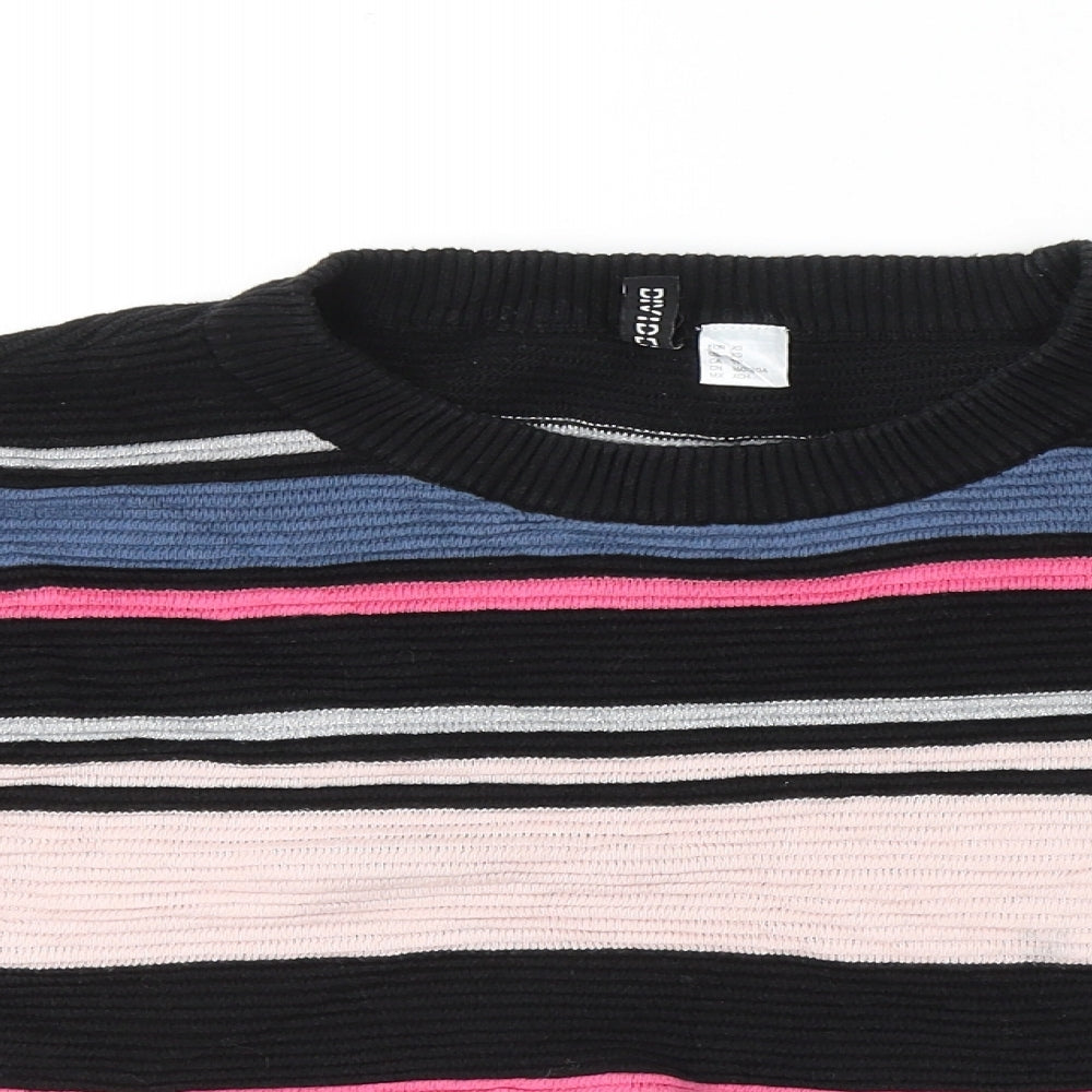 Womens UK Size XS H&M Black Pullover Jumper