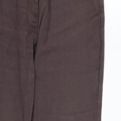 Wallis Womens Purple  Cotton Straight Jeans Size 12 L28 in Slim Zip