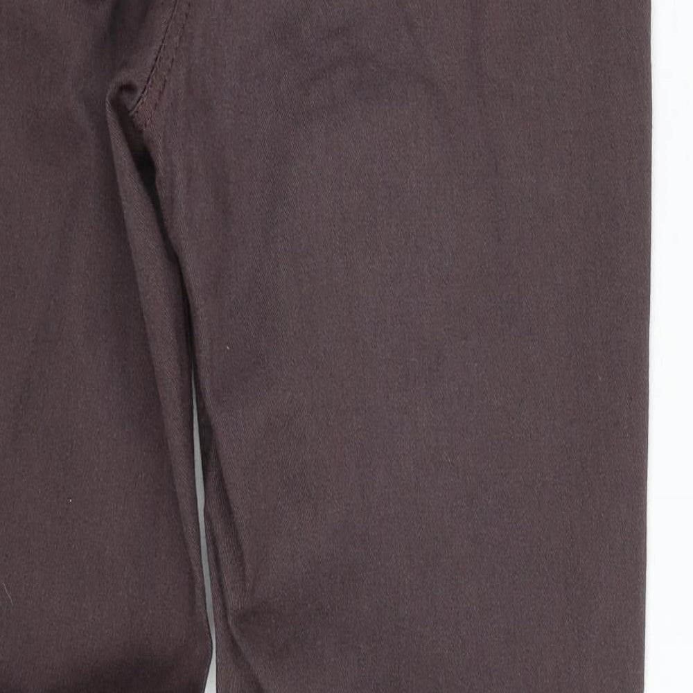 Wallis Womens Purple  Cotton Straight Jeans Size 12 L28 in Slim Zip
