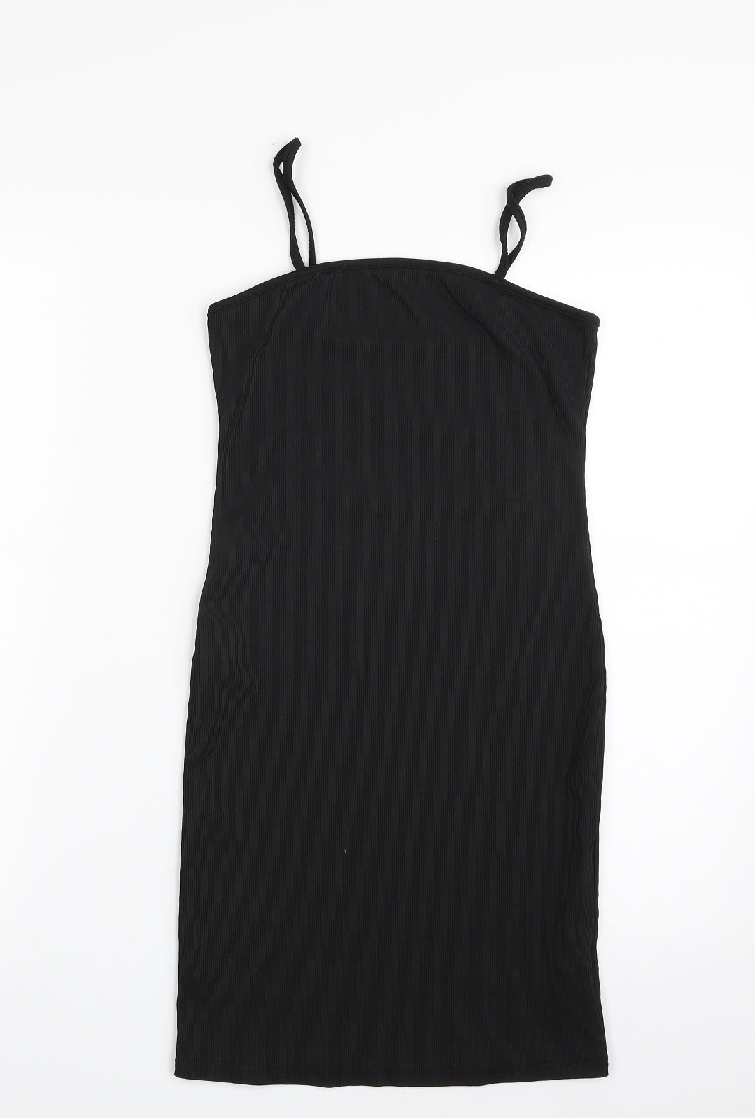 SheIn Womens Black  Polyester Slip Dress  Size M  Square Neck Pullover