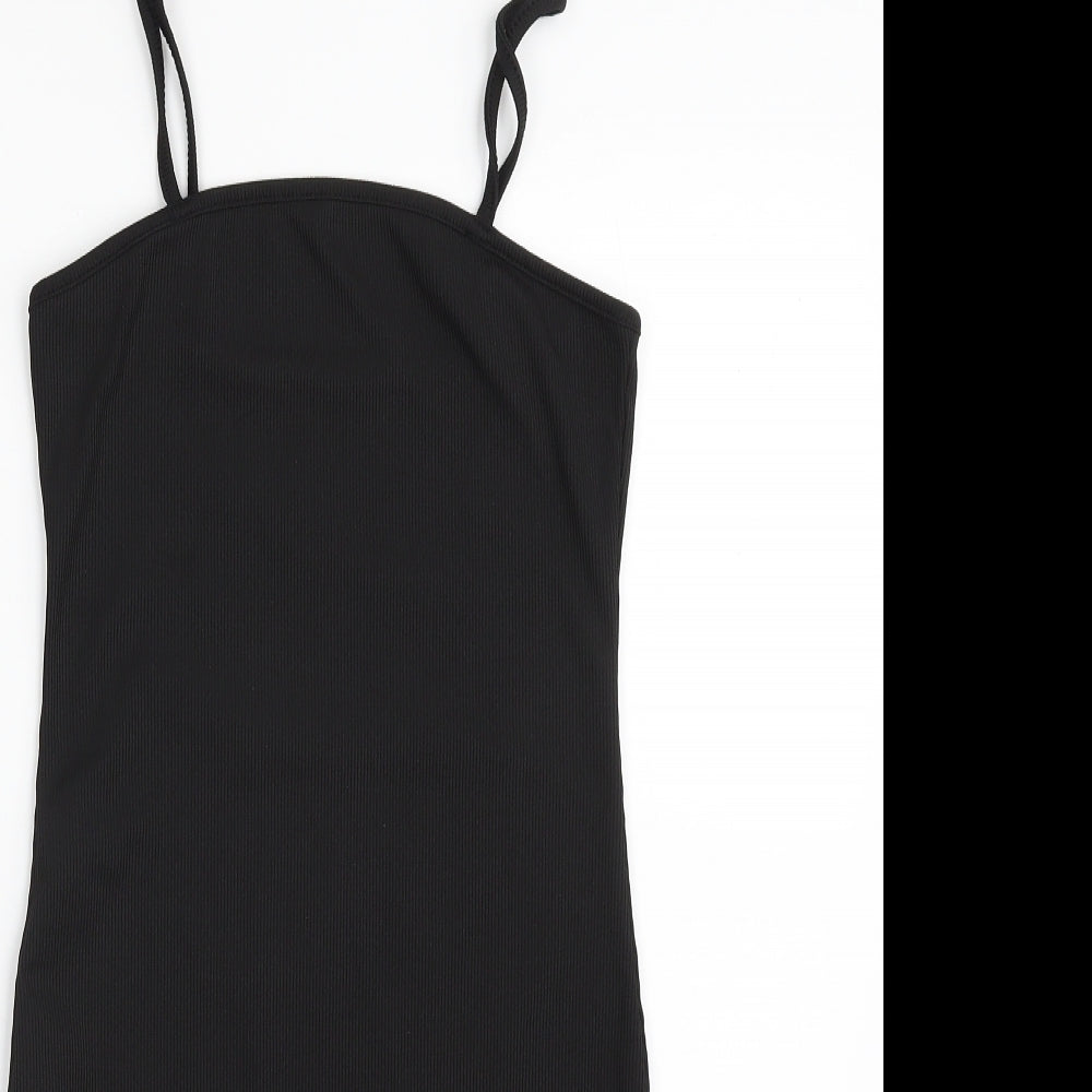 SheIn Womens Black  Polyester Slip Dress  Size M  Square Neck Pullover