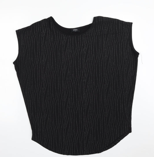 Womens UK Size M Klass Black Basic Blouse