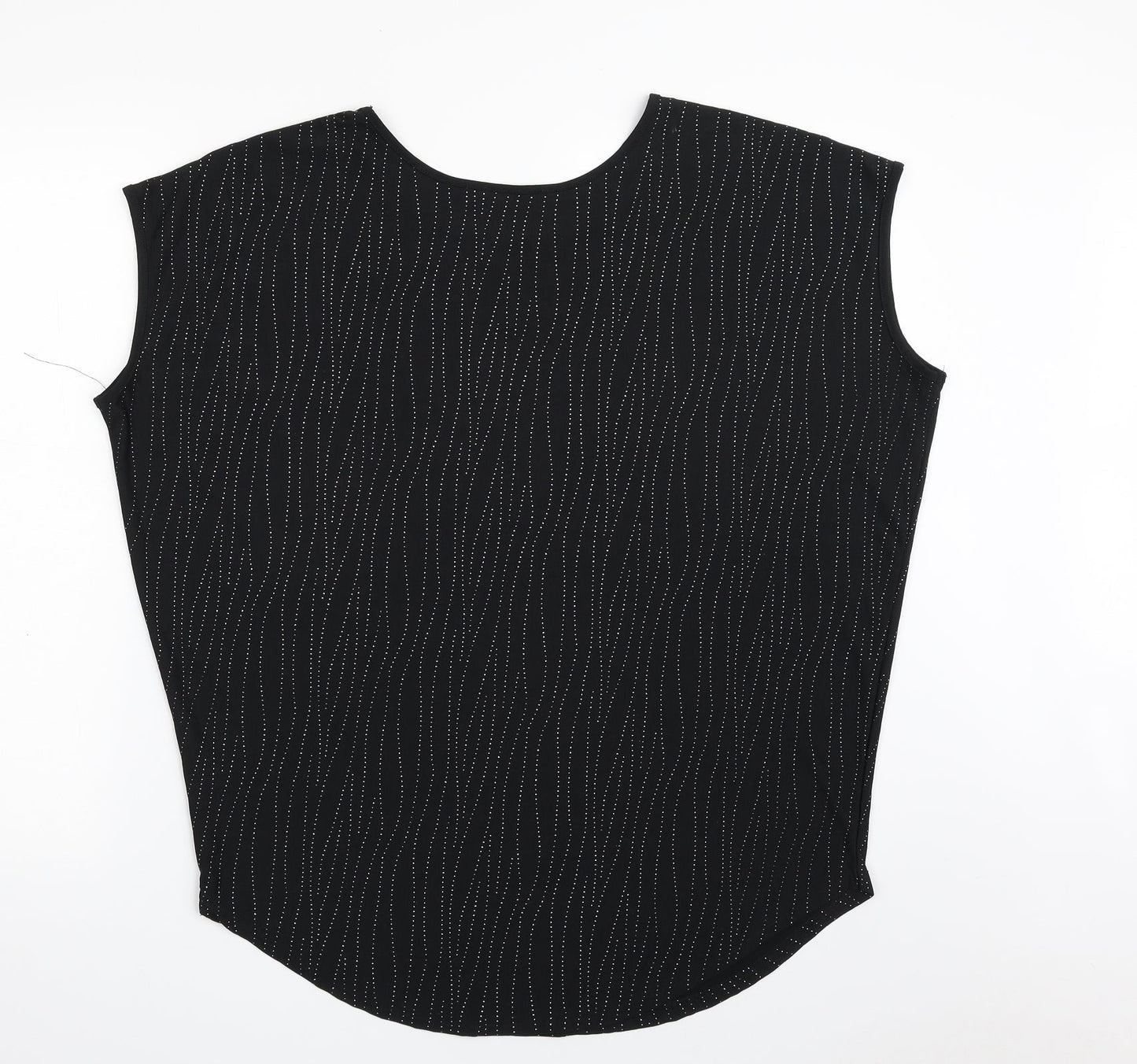 Womens UK Size M Klass Black Basic Blouse