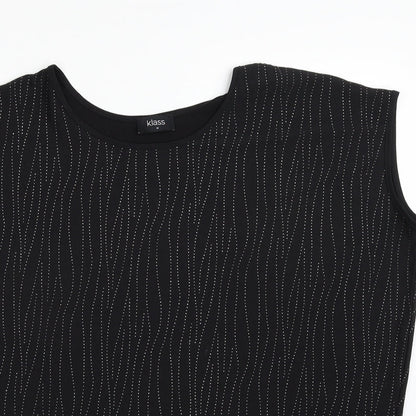 Womens UK Size M Klass Black Basic Blouse