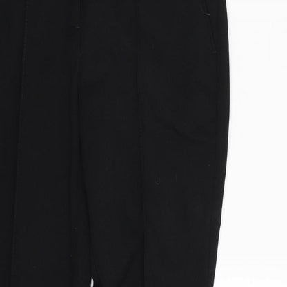 F&F Womens Black  Polyester Trousers  Size 6 L30 in Regular Zip