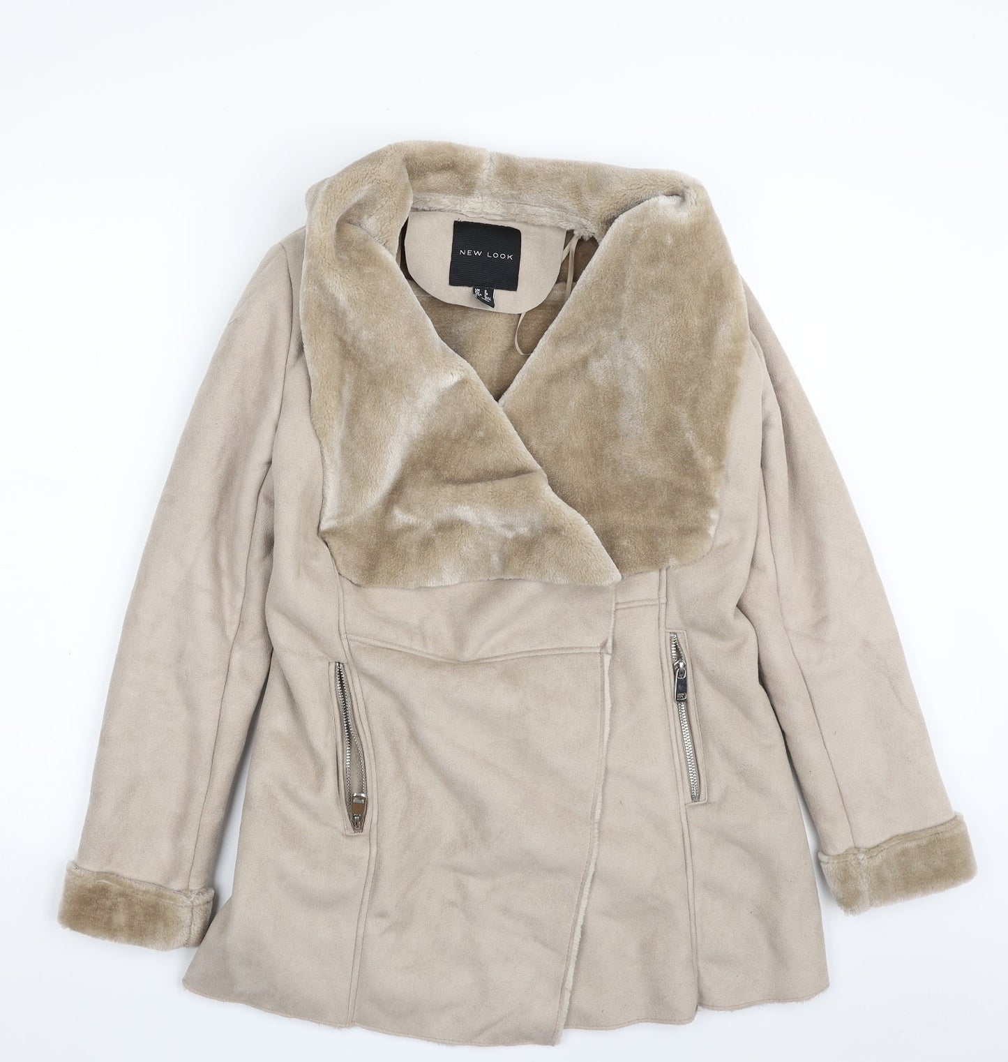 New Look Womens Beige   Jacket  Size 8
