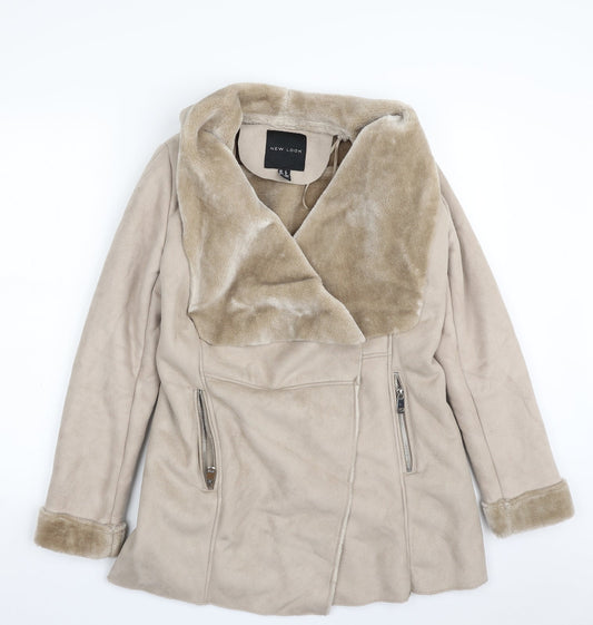 New Look Womens Beige   Jacket  Size 8