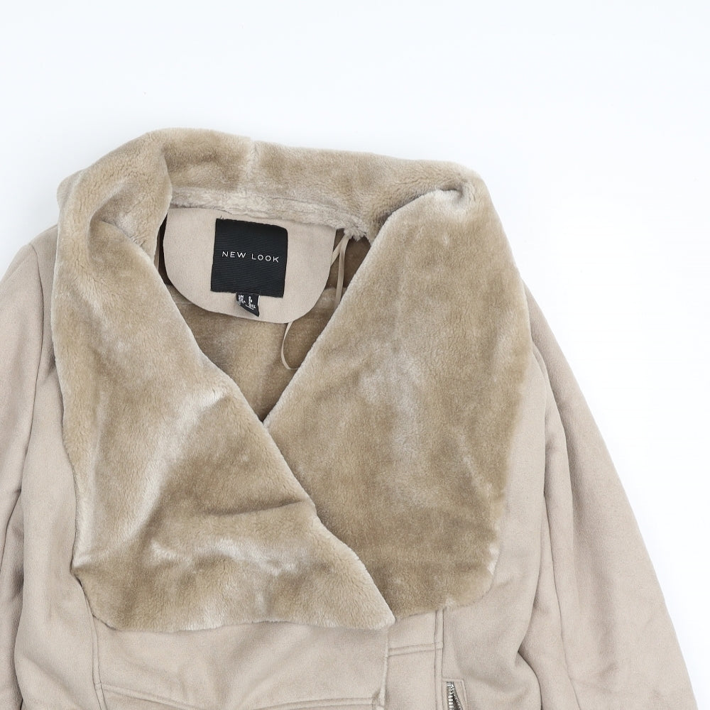 New Look Womens Beige   Jacket  Size 8