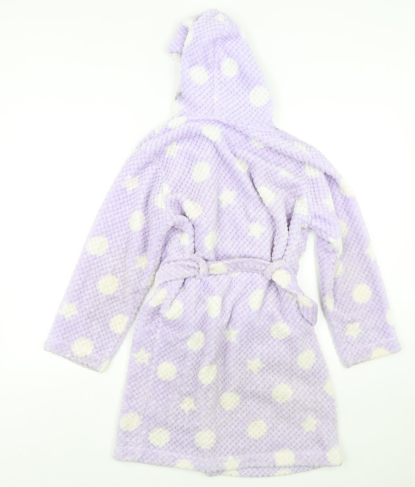 John Lewis  Girls Purple Geometric Polyester  Gown Size 10 Years