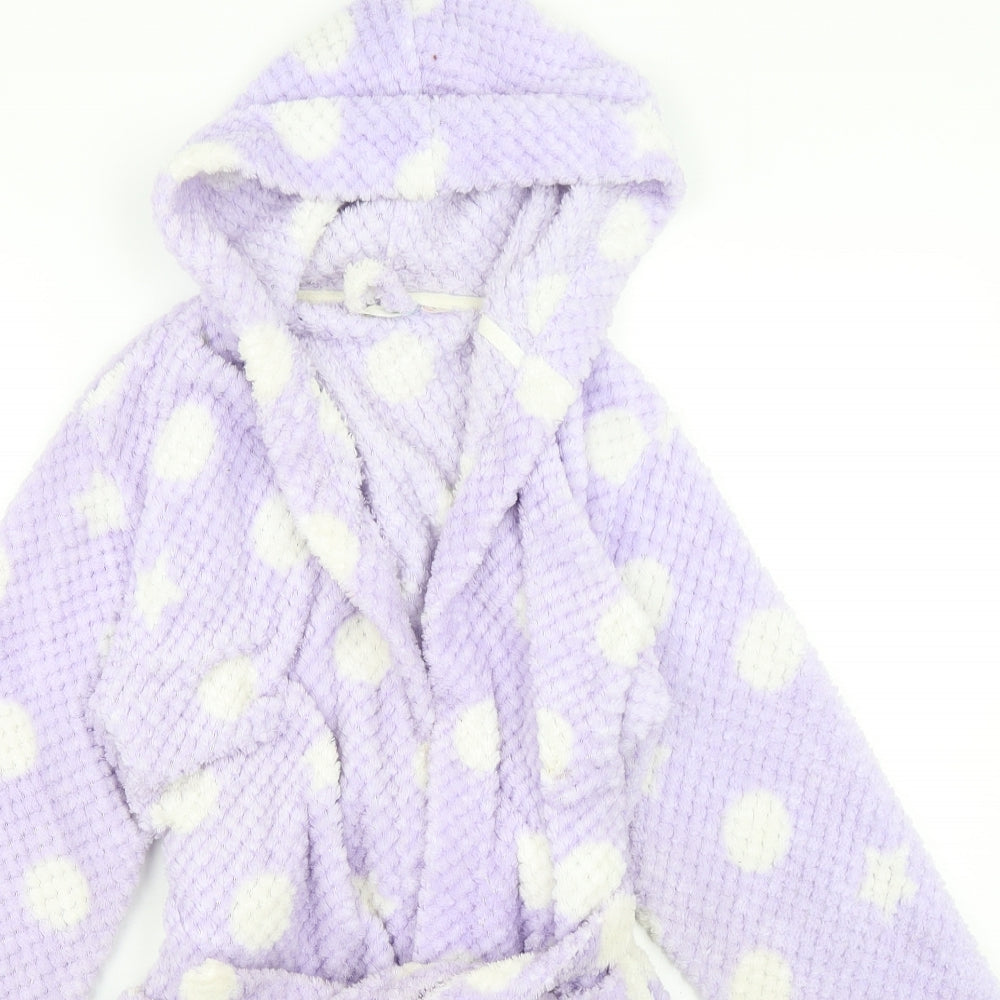 John Lewis  Girls Purple Geometric Polyester  Gown Size 10 Years