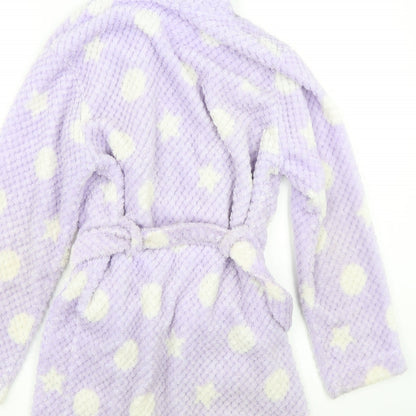 John Lewis  Girls Purple Geometric Polyester  Gown Size 10 Years