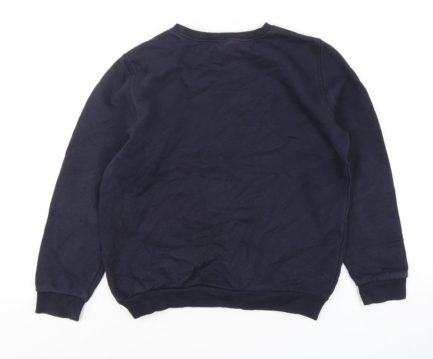 F&F Boys Blue  Cotton Pullover Sweatshirt Size 9-10 Years  Pullover