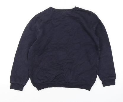 F&F Boys Blue  Cotton Pullover Sweatshirt Size 9-10 Years  Pullover