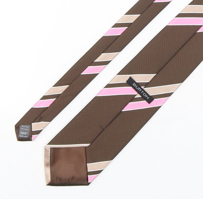 Mens Burton Multicoloured Striped  Pointed Tie