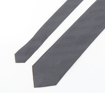 Marks and Spencer Mens Grey  Polyester Pointed Tie One Size