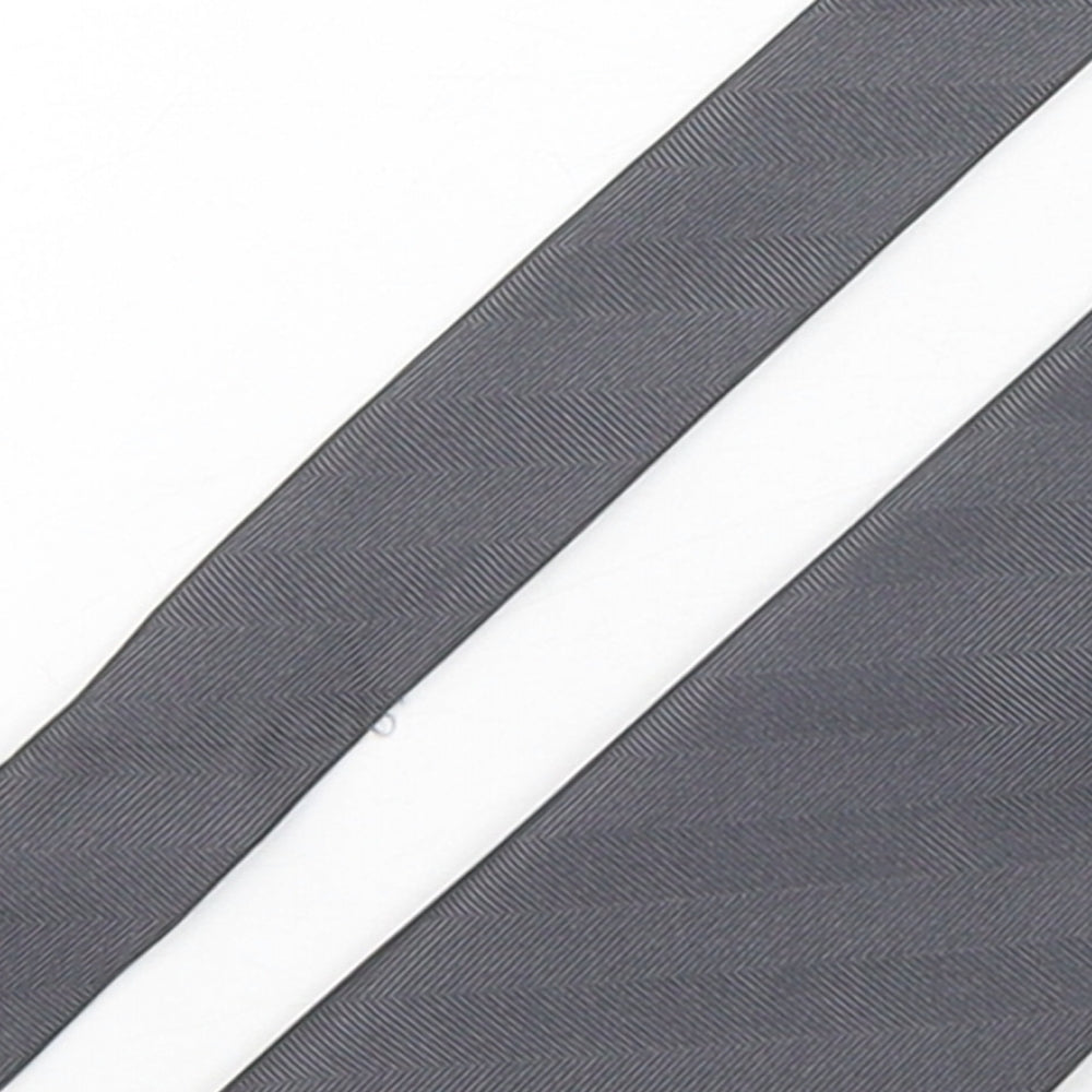 Marks and Spencer Mens Grey  Polyester Pointed Tie One Size