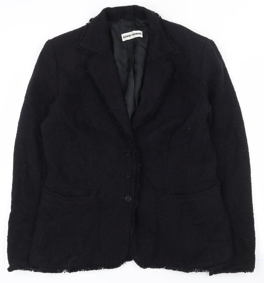 Gerry Weber Womens Black   Jacket  Size 12  Button