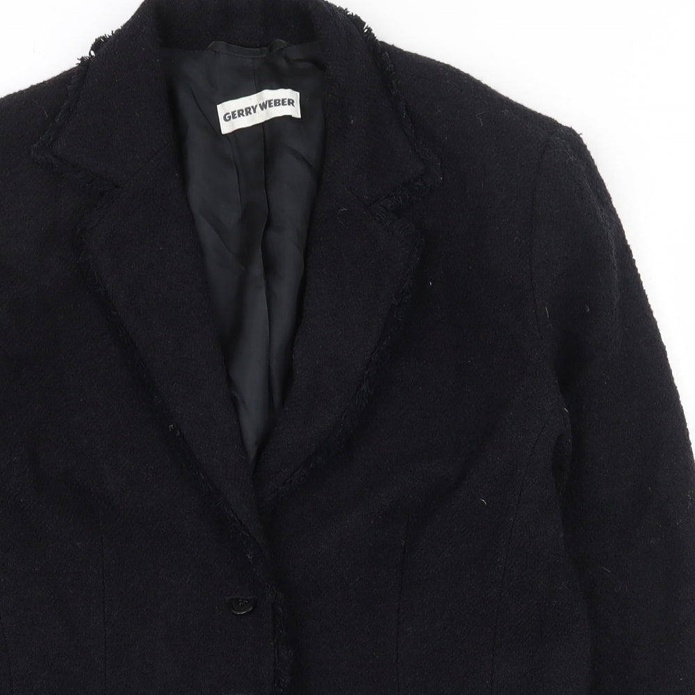Gerry Weber Womens Black   Jacket  Size 12  Button