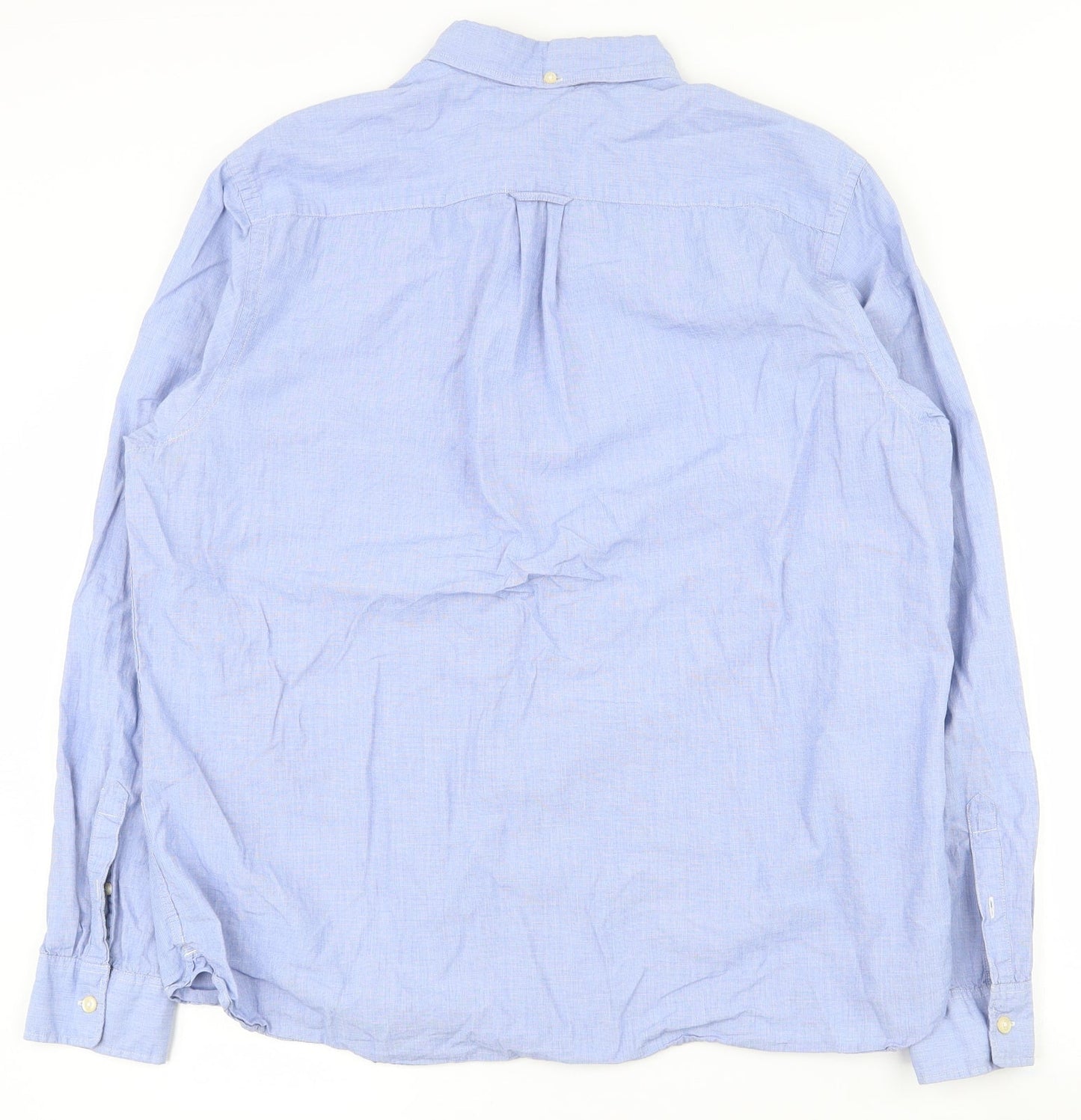 Mens UK Size XL Label of Graded Goods Blue  Button-Up Long Sleeve Casual Shirt