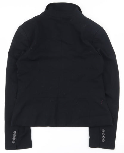 Marks and Spencer Womens Black  Polyester Jacket Suit Jacket Size 12