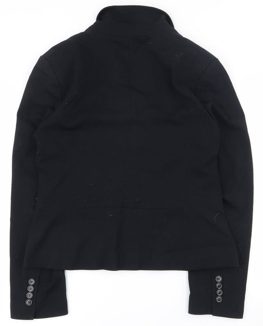 Marks and Spencer Womens Black  Polyester Jacket Suit Jacket Size 12