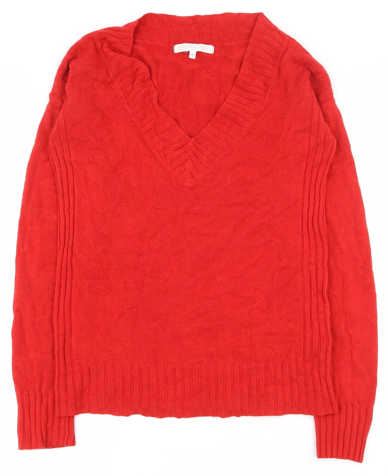 Womens UK Size 8 NEXT Red Pullover Jumper