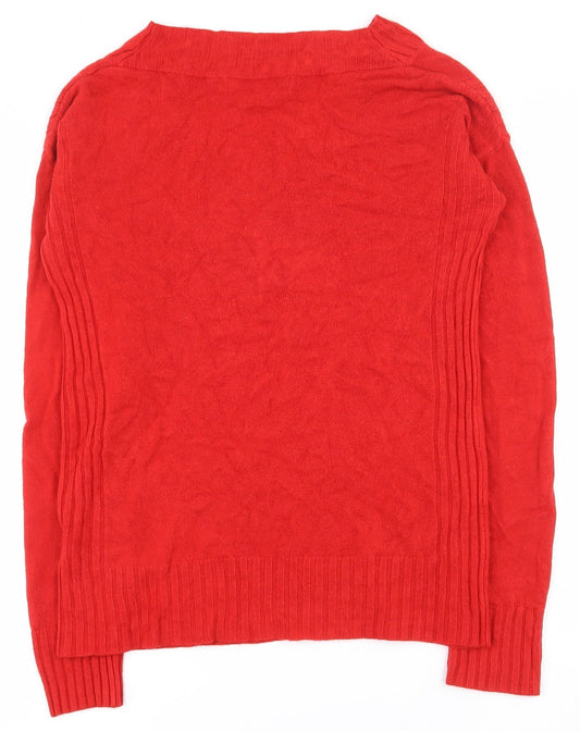 Womens UK Size 8 NEXT Red Pullover Jumper