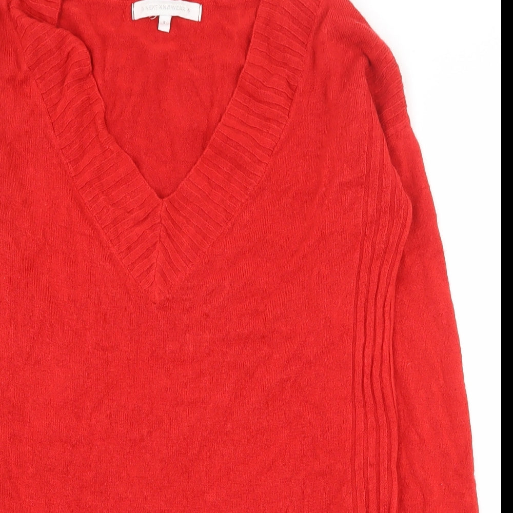 Womens UK Size 8 NEXT Red Pullover Jumper