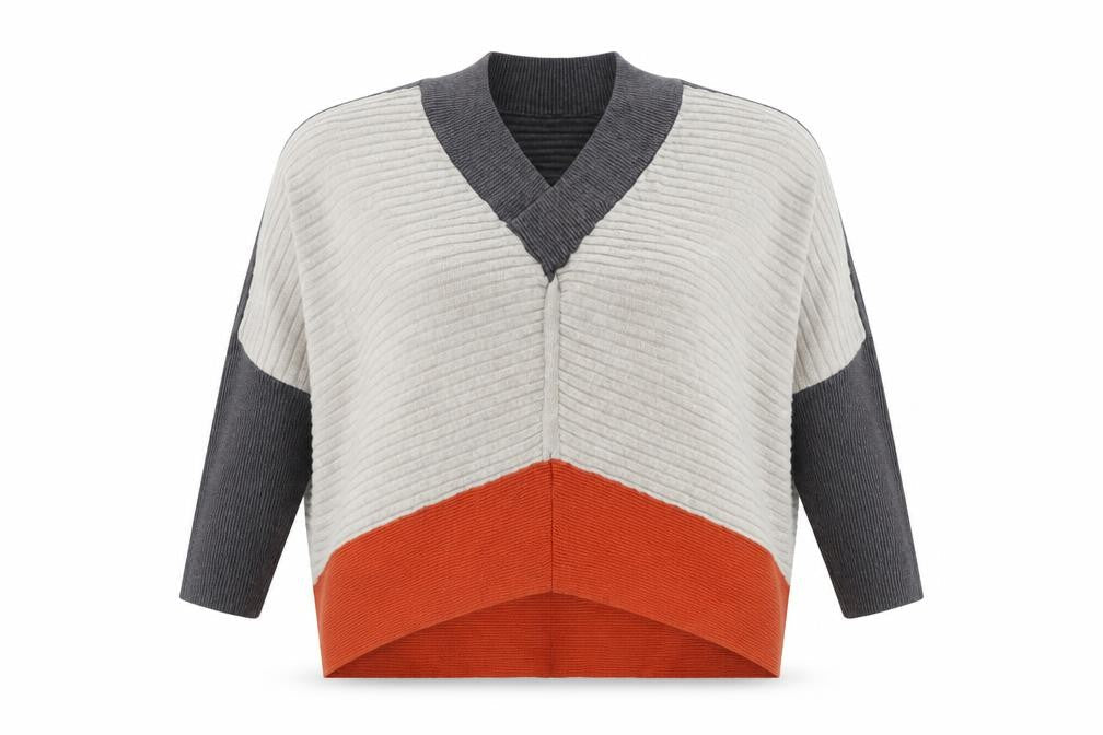 Womens UK Size M River Island Grey Pullover Jumper