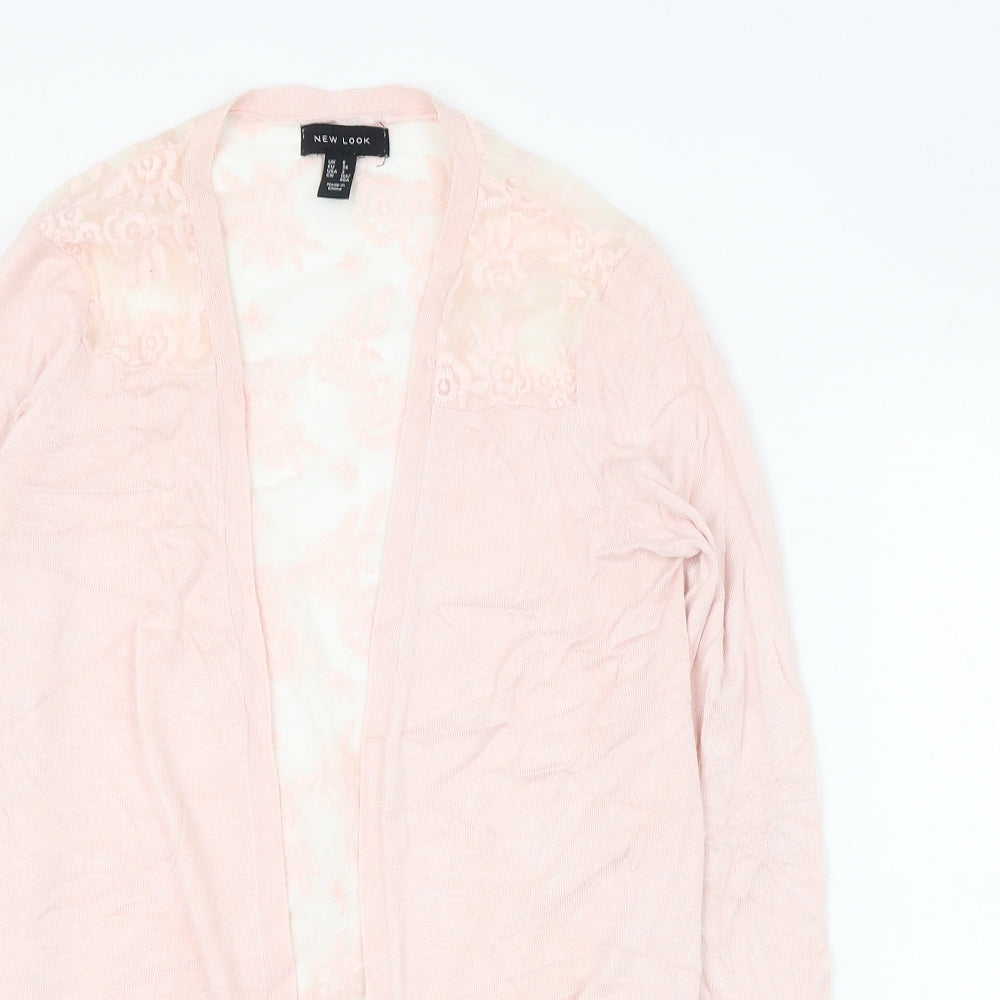Womens UK Size 6 New Look Pink Cardigan Jumper