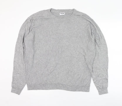 Womens UK Size L Noisy may Grey Pullover Jumper
